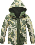 MGEOY Kids Rain Jacket, Waterproof Lightweight Hooded Windbreaker for Boys Girls 4-16Y