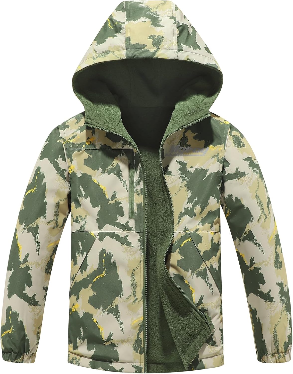 MGEOY Kids Rain Jacket, Waterproof Lightweight Hooded Windbreaker for Boys Girls 4-16Y