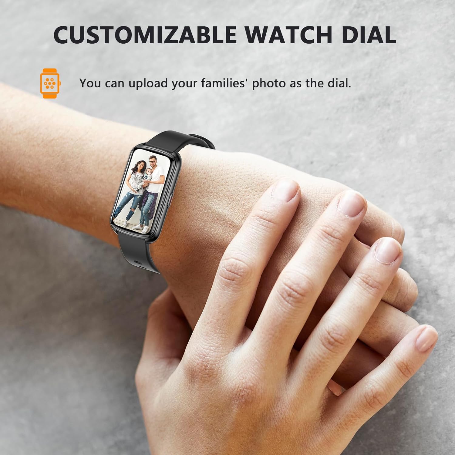 Fitness Tracker, 1.47"Smartwatch with Heart Rate&SpO2 for Android iOS