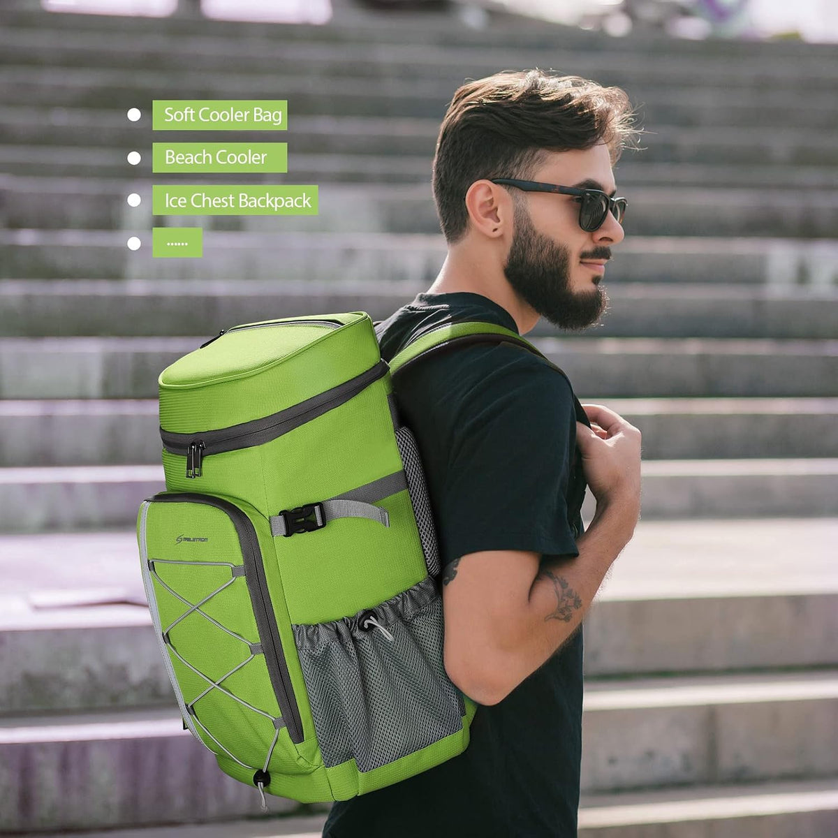 Maelstrom 35/50Can Insulated Cooler Backpack, Leakproof Soft Lunch Ice Bag