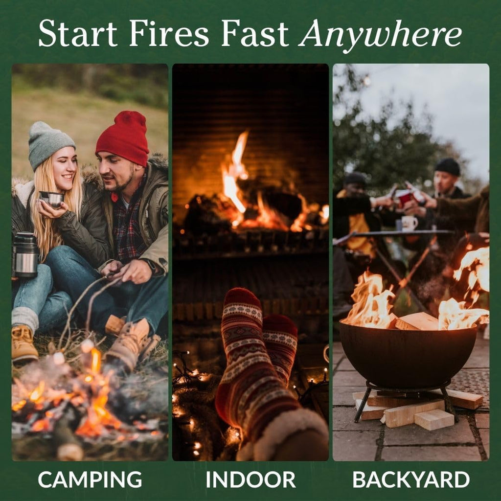 Plow & Hearth 10 LBS Fatwood Fire Starter Sticks Organic Kindling, Easy Ignition Fat Wood, All Natural Firestarters for Fire Pit, Wood Stoves, Fireplaces, Campfires, Bonfires, BBQ