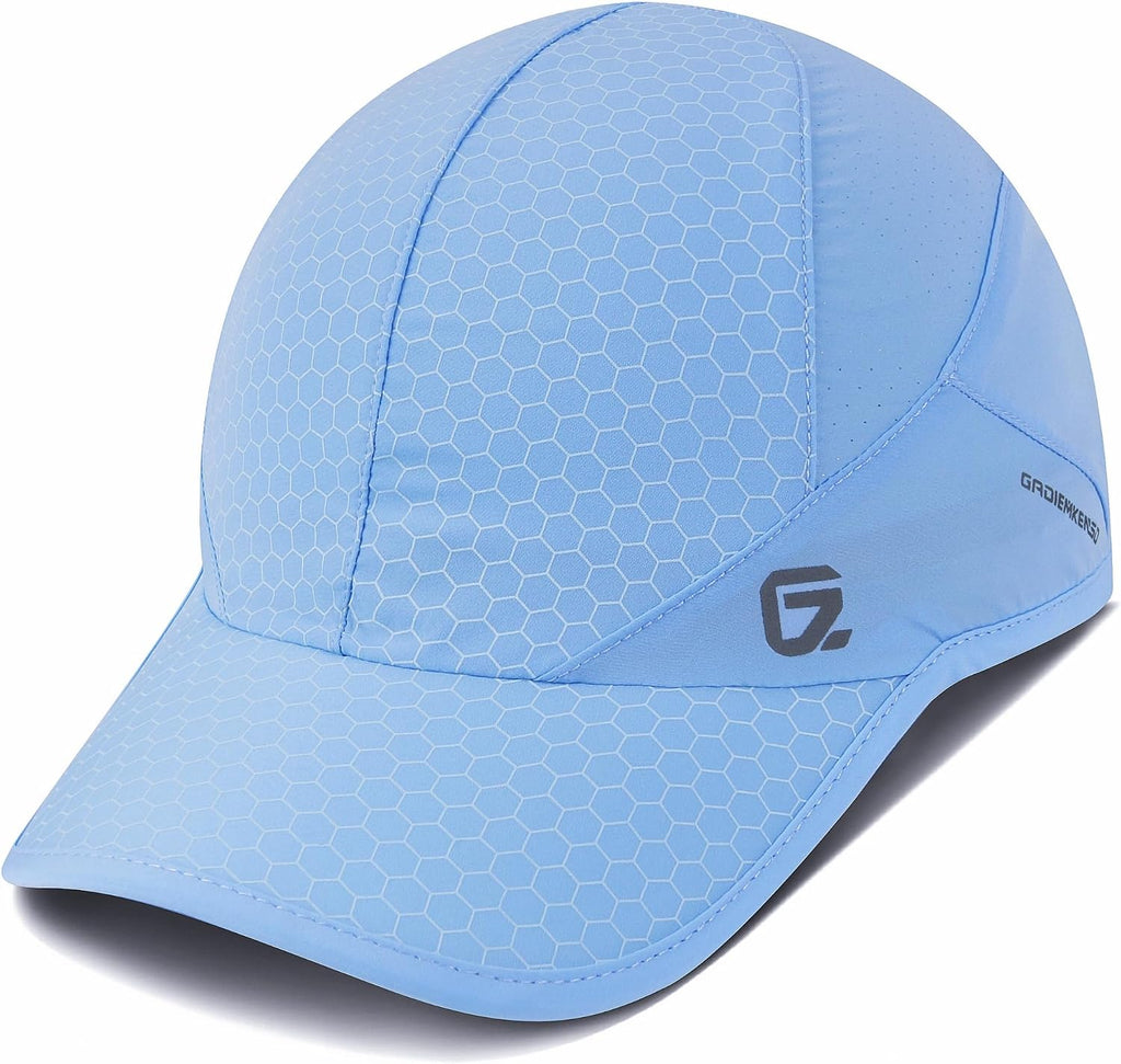 GADIEMKENSD Stretch Running Hat with Soft Brim, Quick Dry, Unstructured, Unisex-Adult
