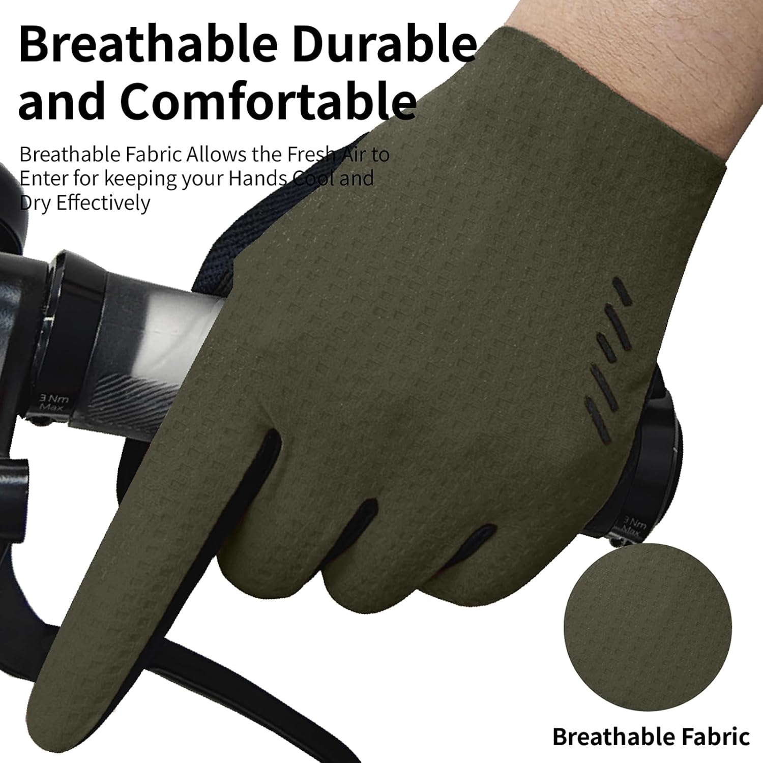 VXW Bike Gloves for Men Women Cycling - with Reflective Strips &Anti-Slip Shock-Absorbing Pad for Bicycle/Mountain Bike/Workout/MTB/Gym
