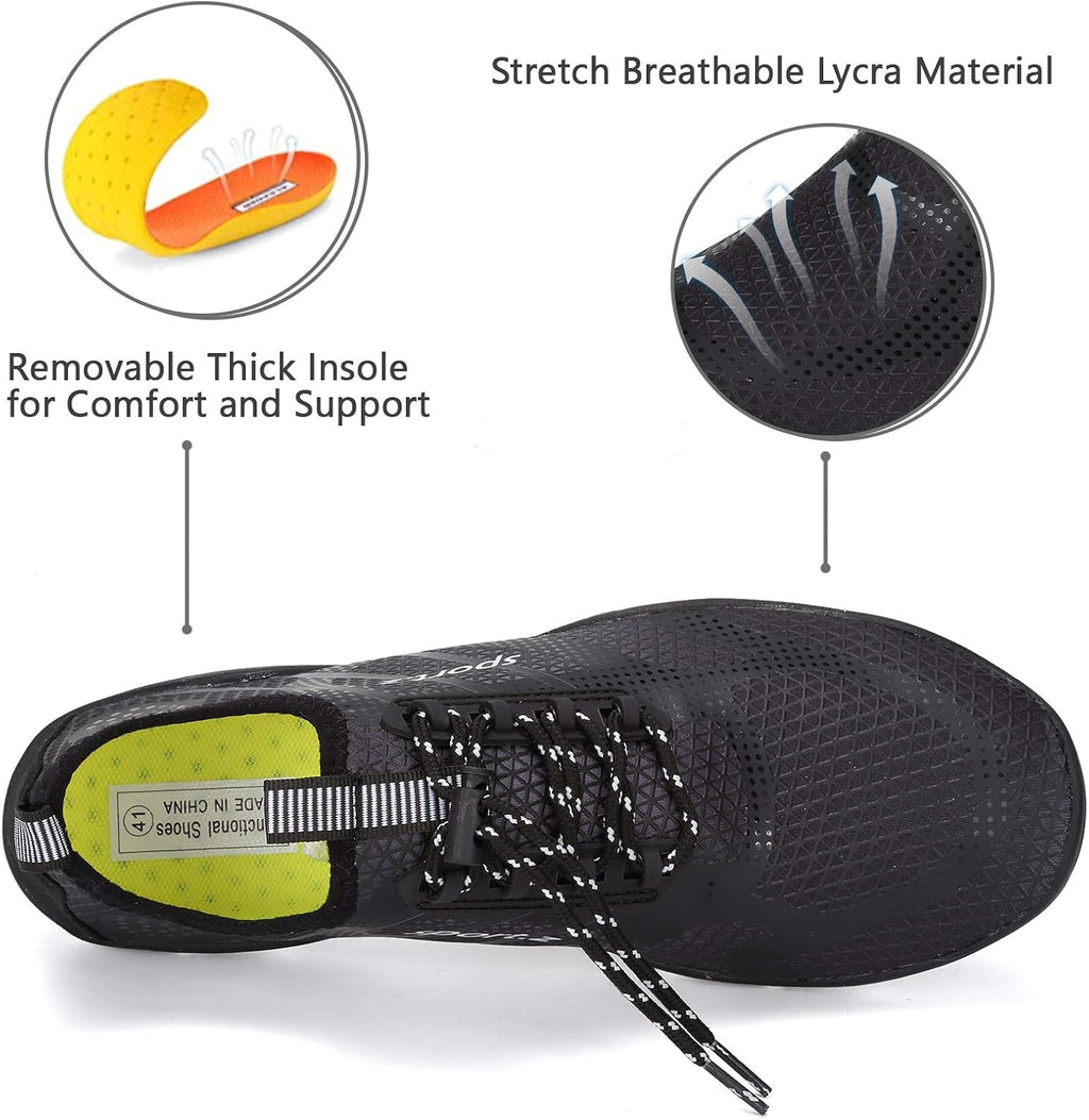 WateLves Water Shoes Mens Womens Barefoot Beach Swim Shoes Quick-Dry Aqua Socks Pool Shoes for Surf Yoga Water Aerobics