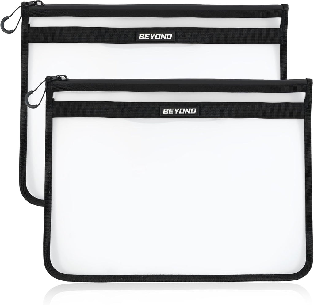 Beyond Fishing DryVault Tackle Storage Bag – Soft Plastic Bait Storage, Fishing Tackle See Through Bait Bag, Water-Resistant, Durable & Transparent Soft Bait Organizer for Easy Gear Access