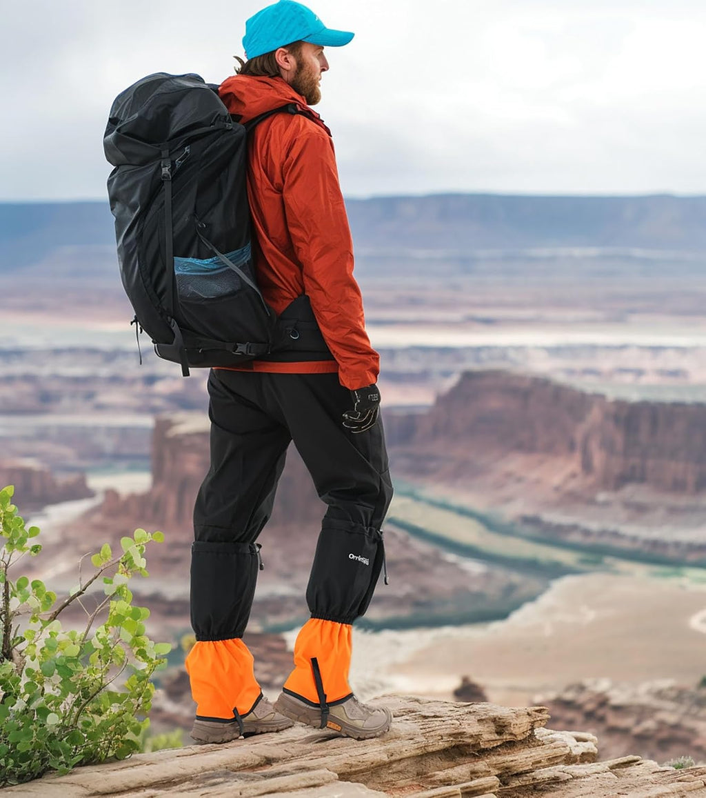 Waterproof Leg Gaiters for Men Women, Adjustable Snow Boot Gators for Hiking, Skiing, Hunting, Outdoor Adventures