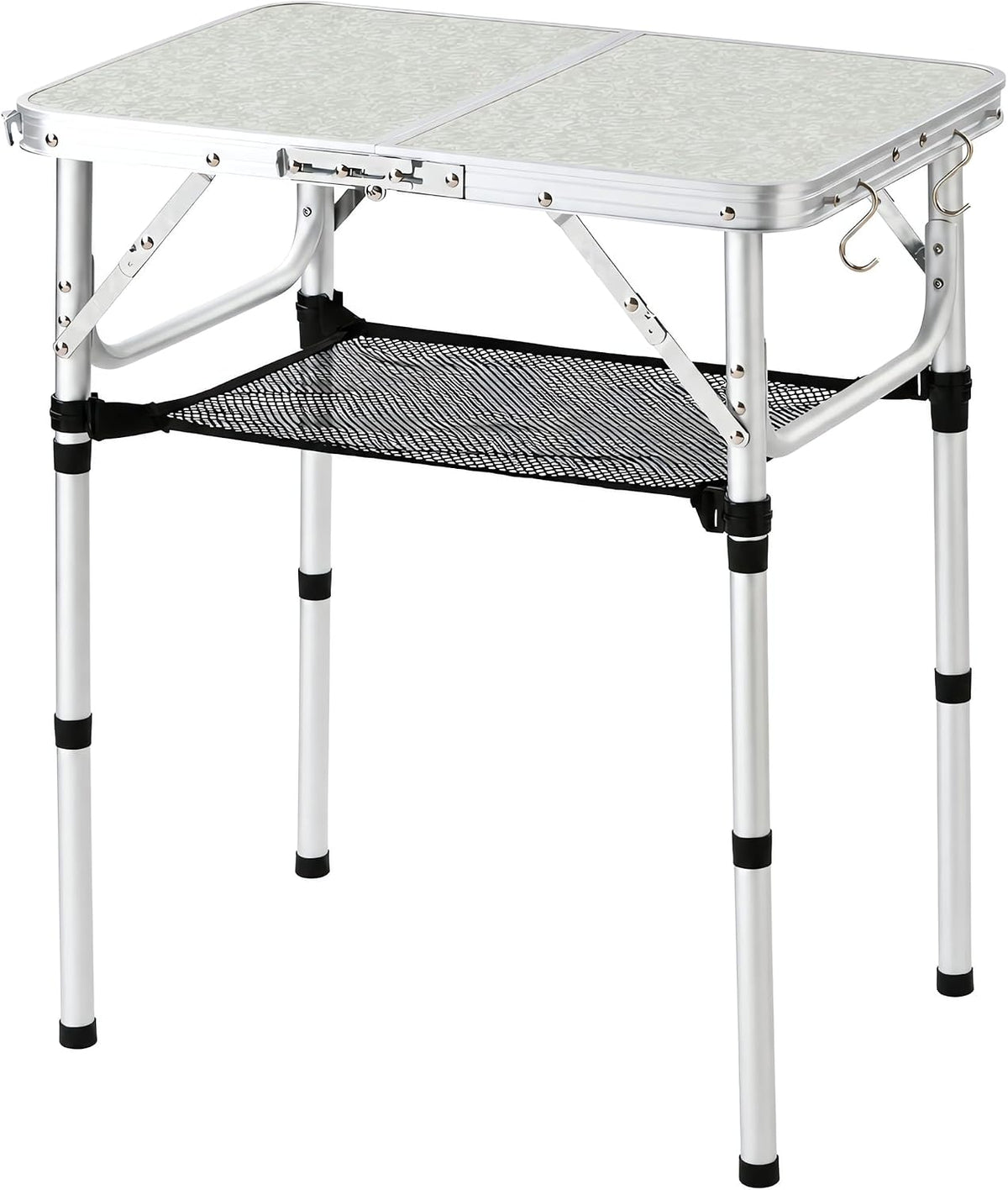 Small Folding Table 2 Foot, Lightweight Aluminum Portable Camping Table