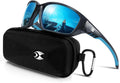 suoso Sports Polarized Sunglasses for Men: Womens UV400 Protection Sun Glasses Wrap Around Goggles for Fishing Driving TR90