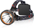 LED Rechargeable Headlamp, Super Bright Waterproof Headlight Spotlight, Hard Hat Flashlight for Coon Hunting, Fishing, Camping, Hiking, Dog Walking, Outdoor Running, Emergency Work Lighting