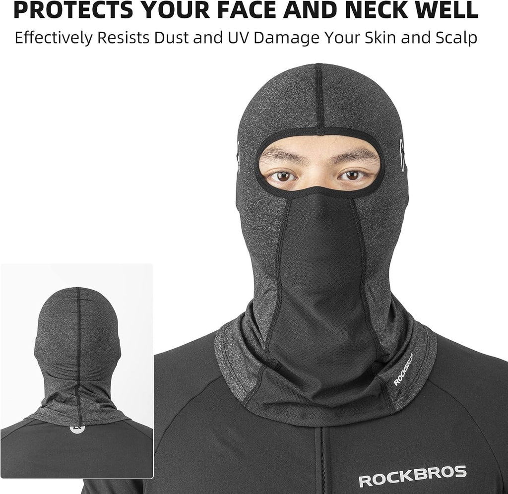 ROCKBROS Summer Balaclava Face Mask Cooling Neck Gaiter Breathable Face