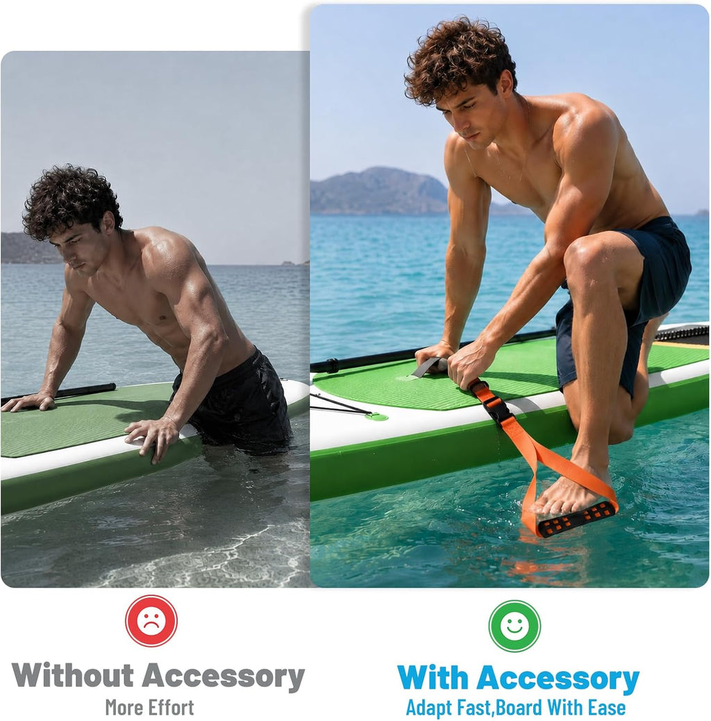 Portable Boat Boarding Stirrup Step with Secure Marine Rope