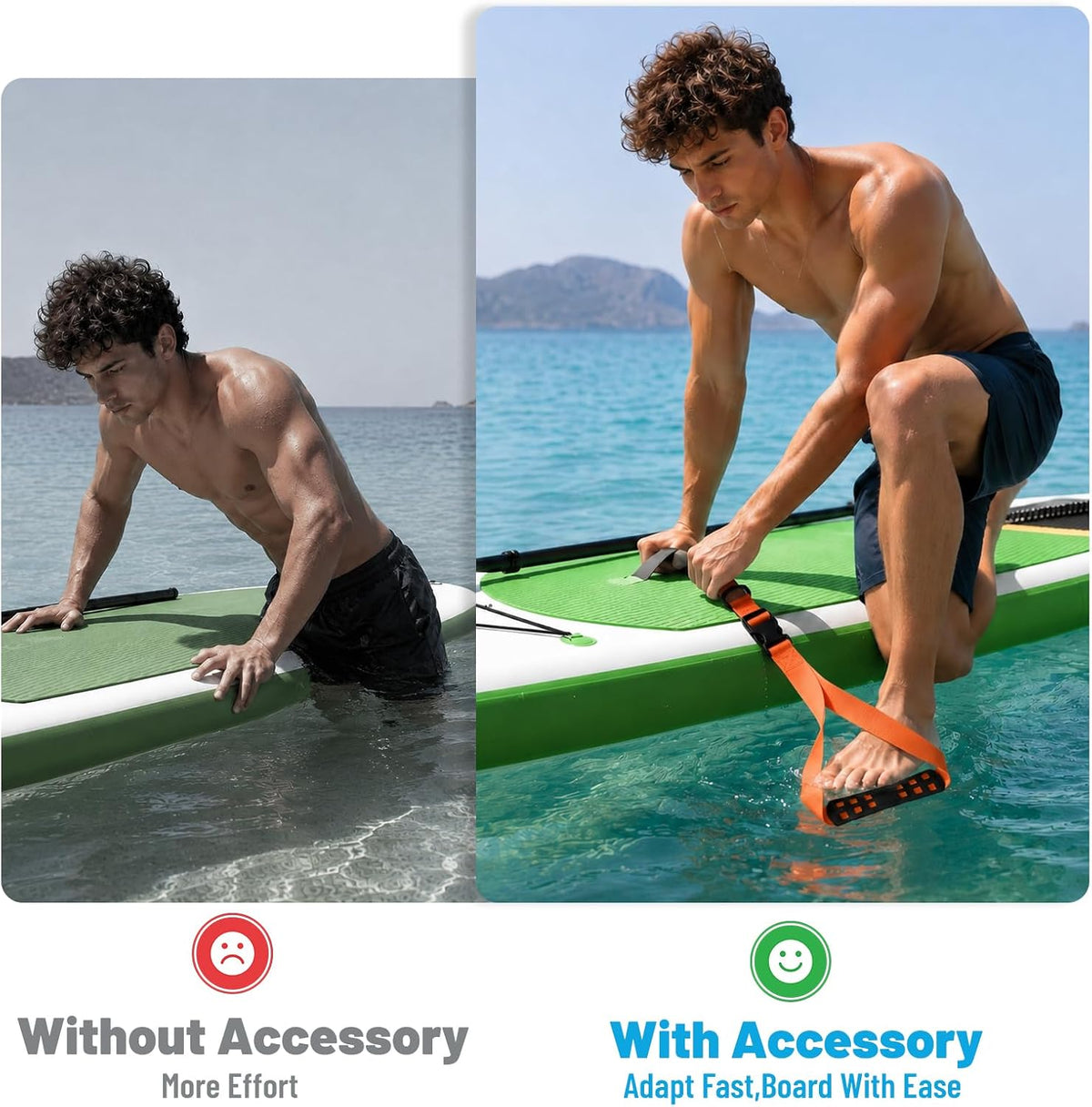 Portable Boat Boarding Stirrup Step with Secure Marine Rope