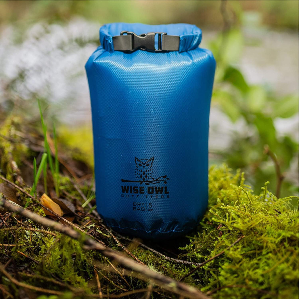 Wise Owl Outfitters Waterproof Dry Bag 3-Pack – Lightweight & Airtight 5L/10L/20L Small & Large Dry Bags for Kayaking, Beach, Travel, Boating, Hiking