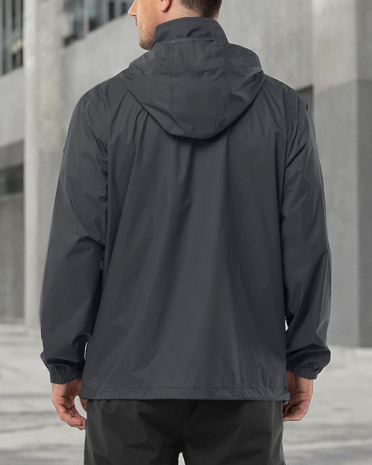 Outdoor Ventures Men's Rain Jacket Waterproof Lightweight Packable Raincoat