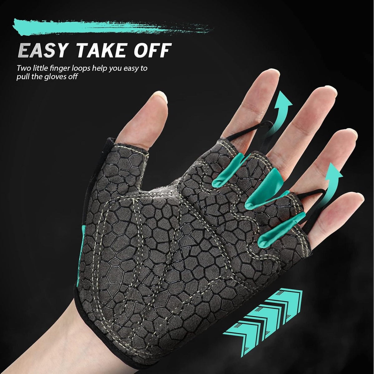 Bike Gloves Cycling Gloves Biking Gloves Bicycle Gloves for Men Women with Anti-Slip Shock-Absorbing Pad,Light Weight Half Finger Gloves for Cycling Workout Training Outdoor