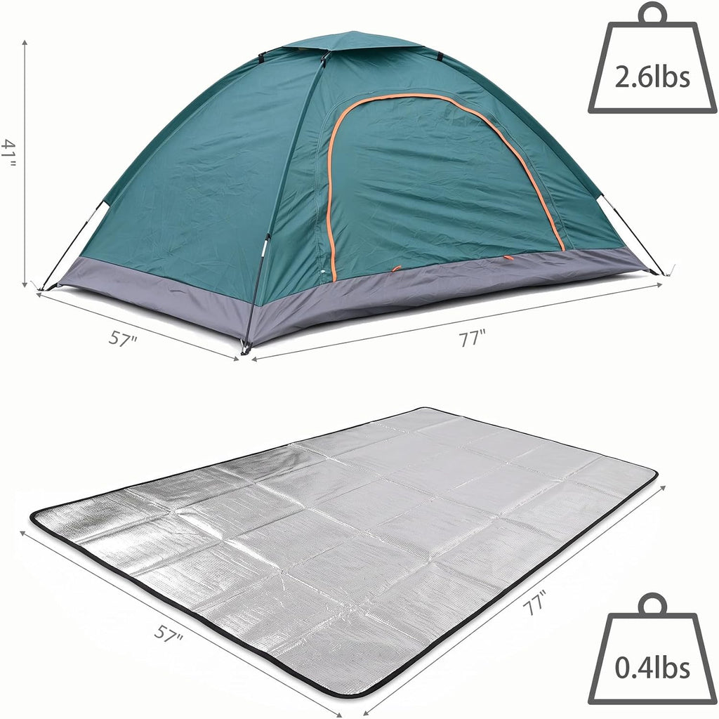 Wind Tour Easy Setup Breathable Mesh Tent for Backpacking & Outdoor Use
