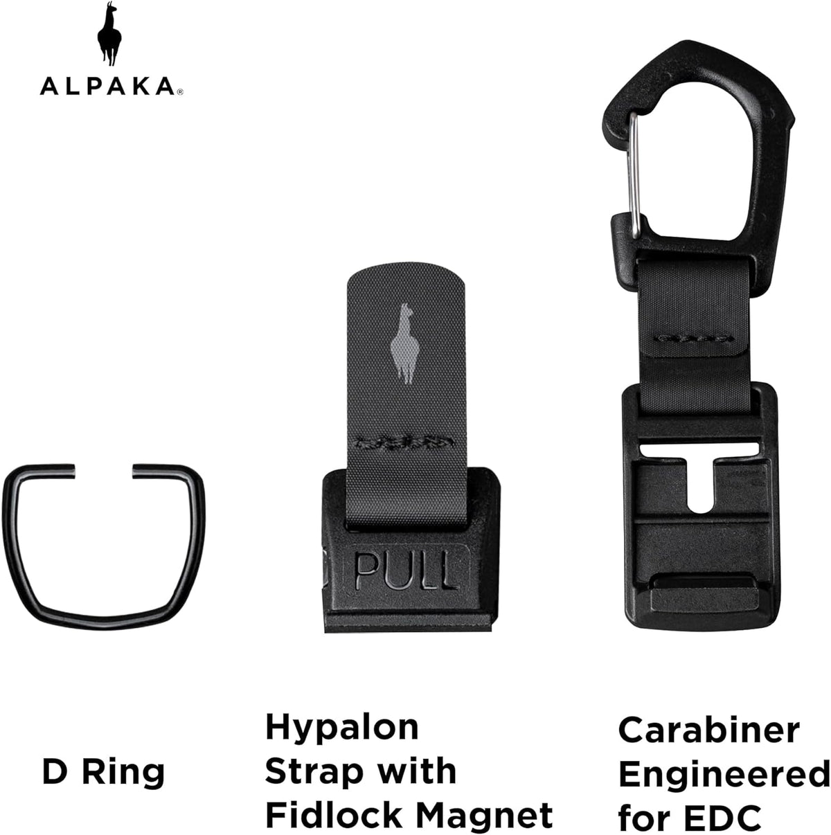 ALPAKA HUB Carabiner Quick Release Keychain with Magnetic Belt Clip