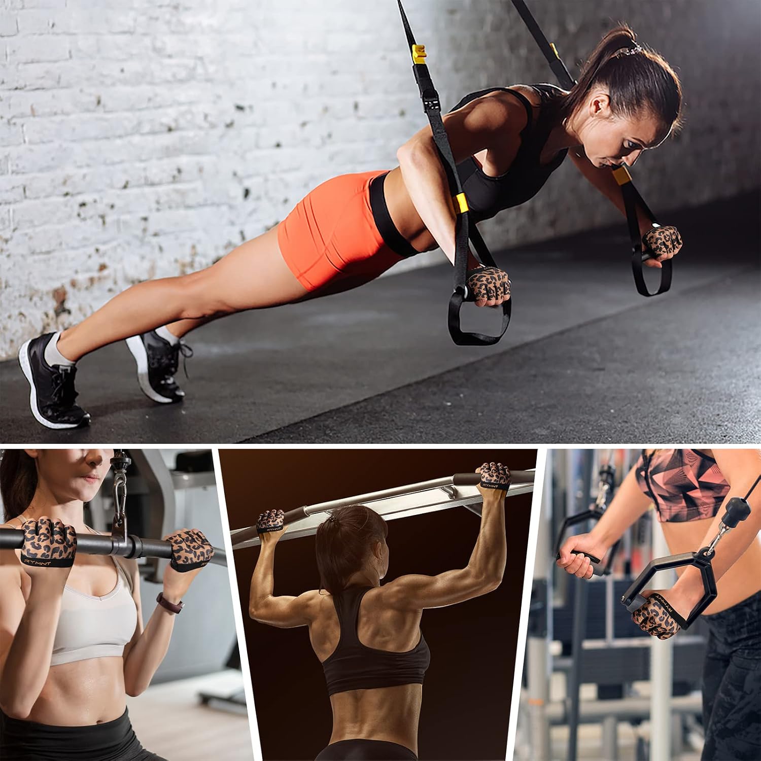 Minimal Workout Gloves for Women Men, Micro Fingerless Gym Gloves Grip Pads