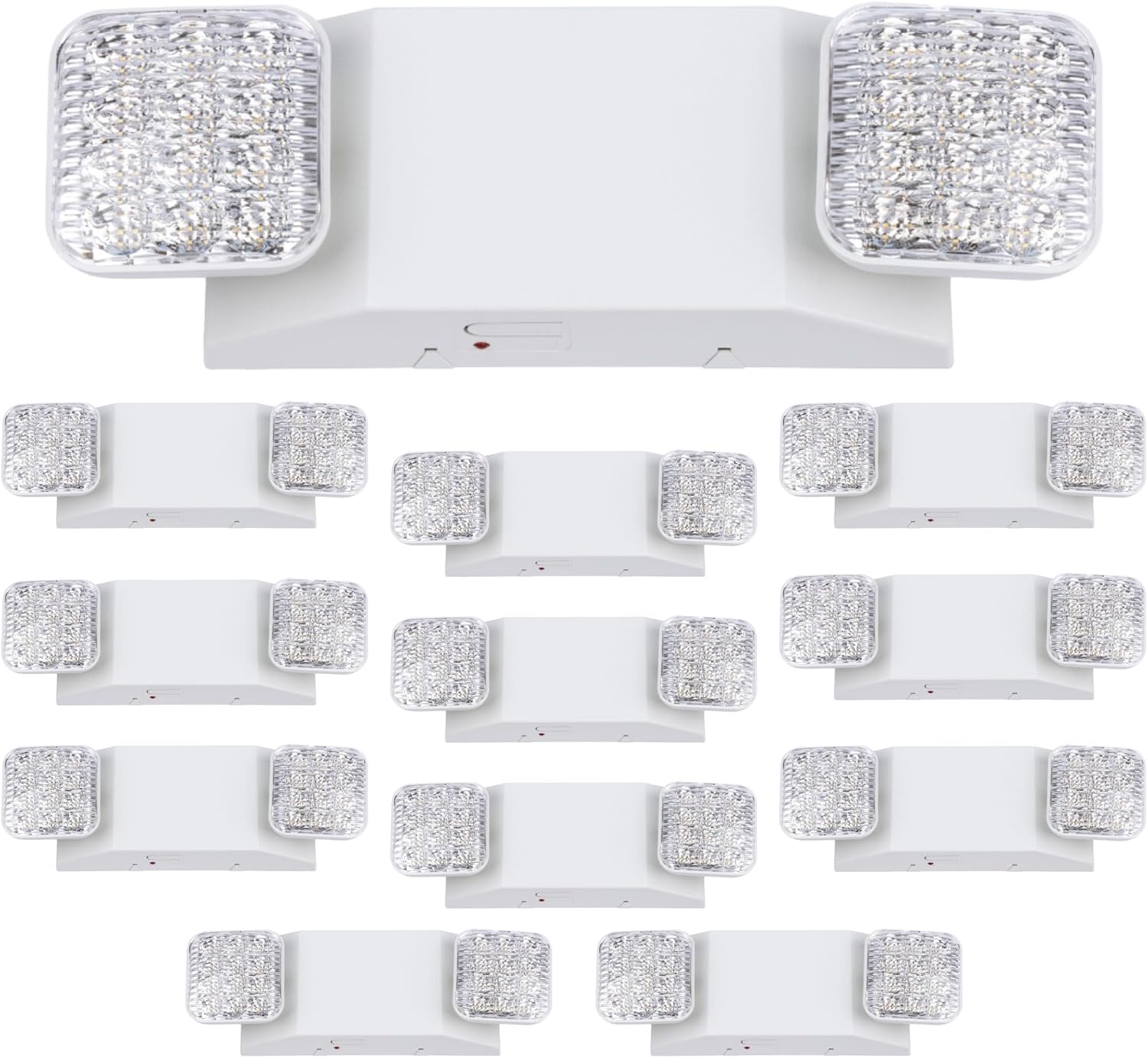 GRUENLICH LED Emergency Light for Business, Battery Backup, 6 Pack