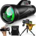 12x60 Monocular Telescope High Powered with Smartphone Adapter Tripod and Portable Bag, Larger Vision Monoculars for Adults with BAK4 Prism & FMC Lens, Suitable for Bird Watching Hiking Travel