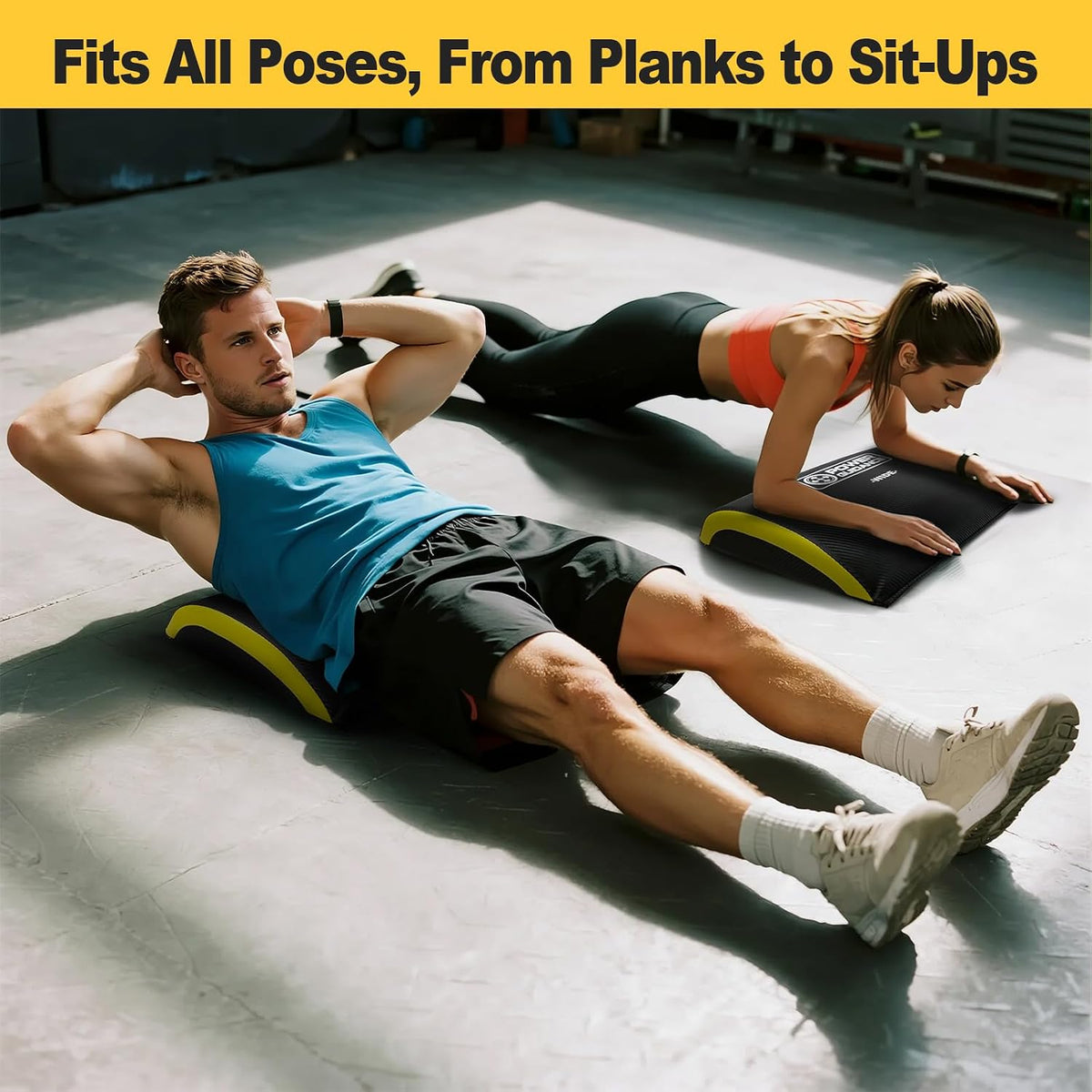 POWER GUIDANCE Ab Exercise Mat - Sit Up Pad - Abdominal & Core Trainer Mat for Full Range of Motion Ab Workouts