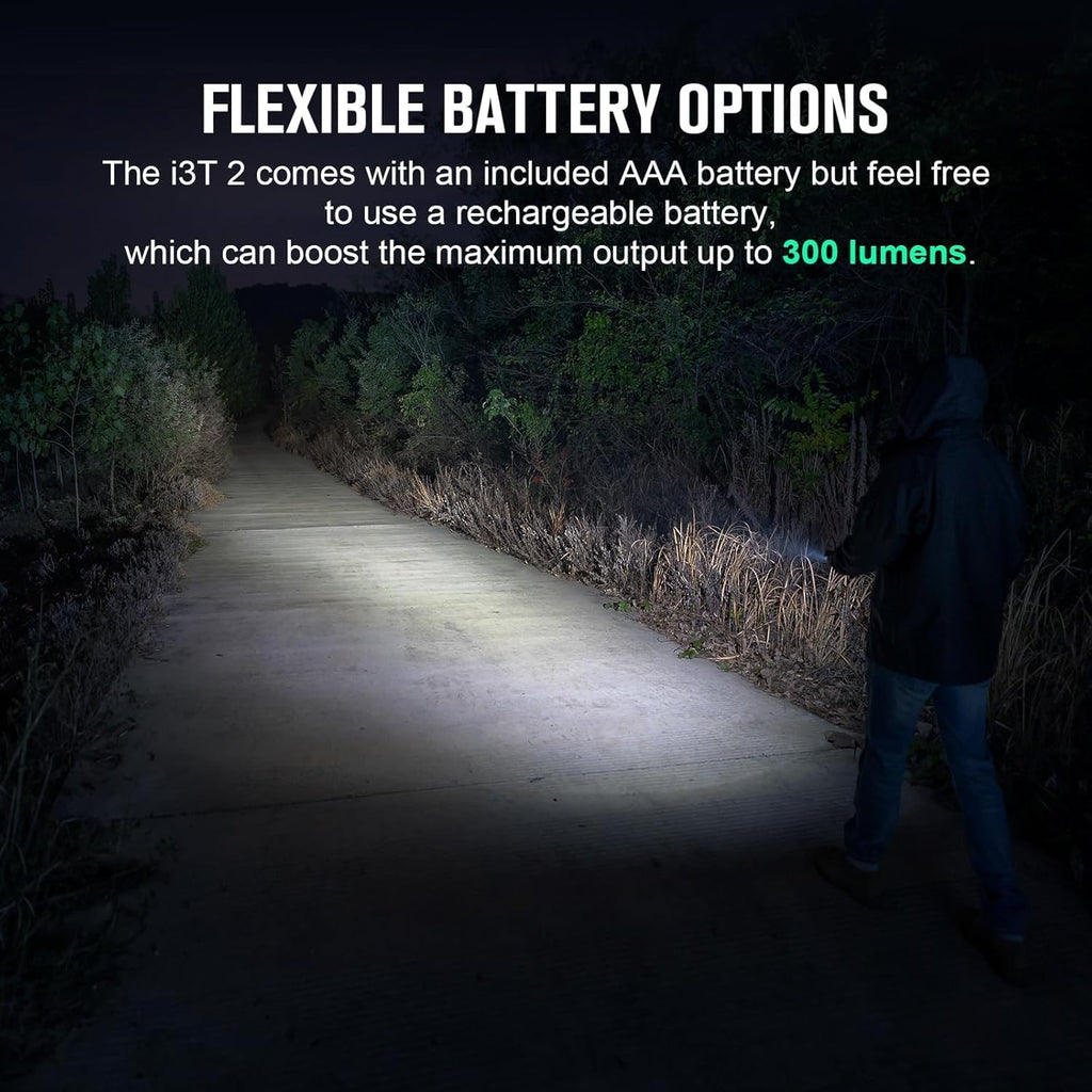 OLIGHT I3T 2 EOS Pocket Small EDC Flashlight (Black)