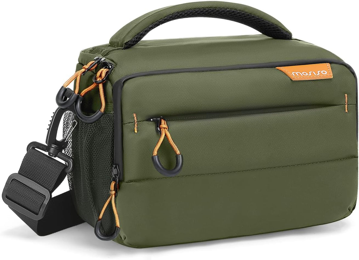 MOSISO Small Camera Bag for Photographers, Camera Shoulder Bags, Black
