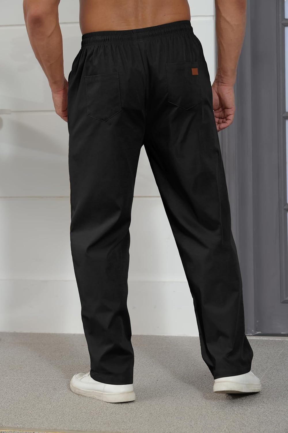 Rela Bota Mens Casual Jogger Pants Cargo Pants Drawstring Sweatpants
