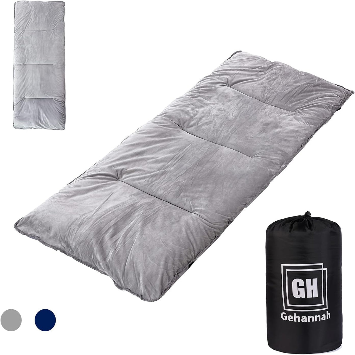 Thick Camping Sleeping Pad, Soft Comfortable Microfiber Camping Cot Pads for Adults, Lightweight Foldable Sleeping mats for Traveling Hiking Backpacking Traveling