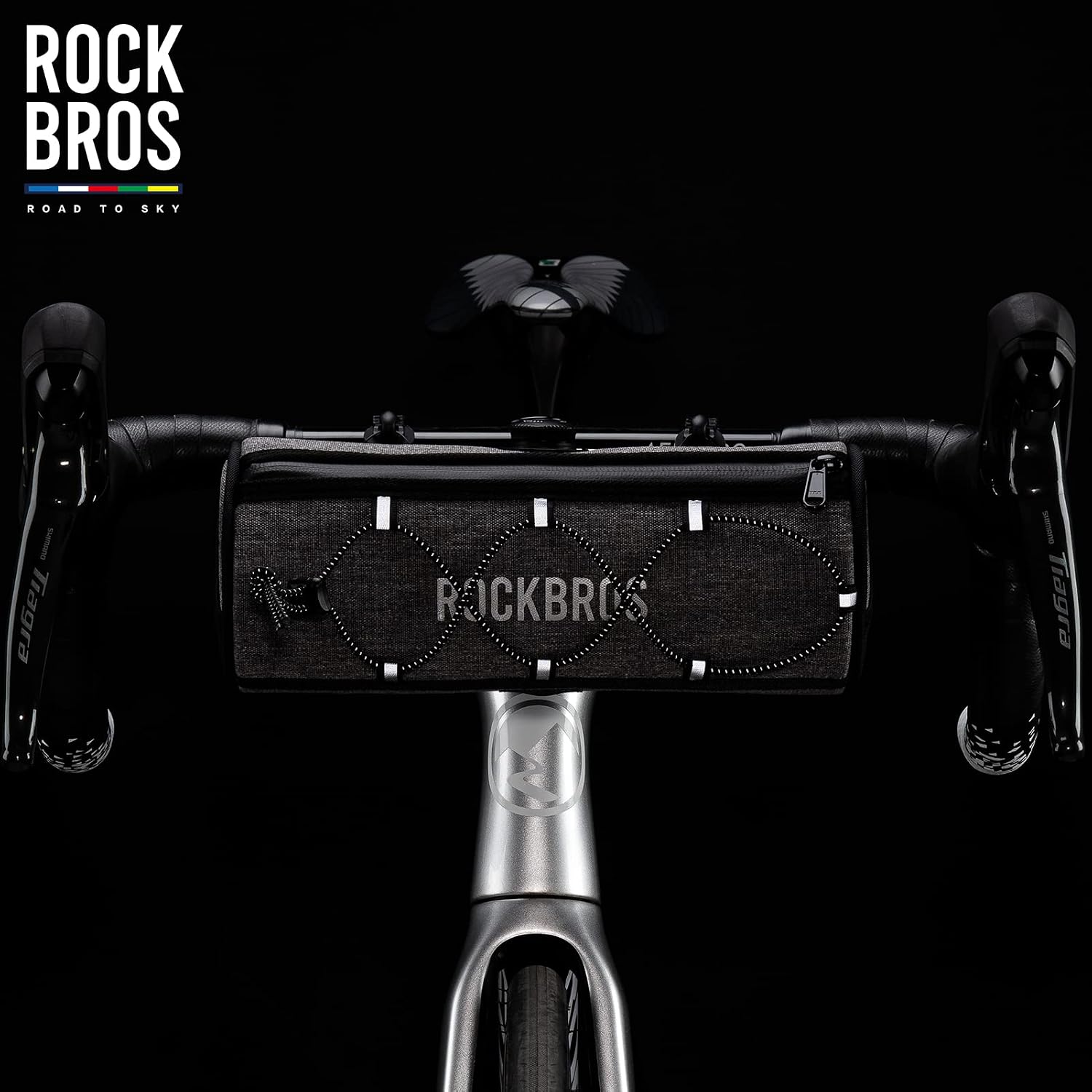 ROCKBROS ROAD TO SKY Bike Handlebar Bag 2L Knob Mount Lightweight