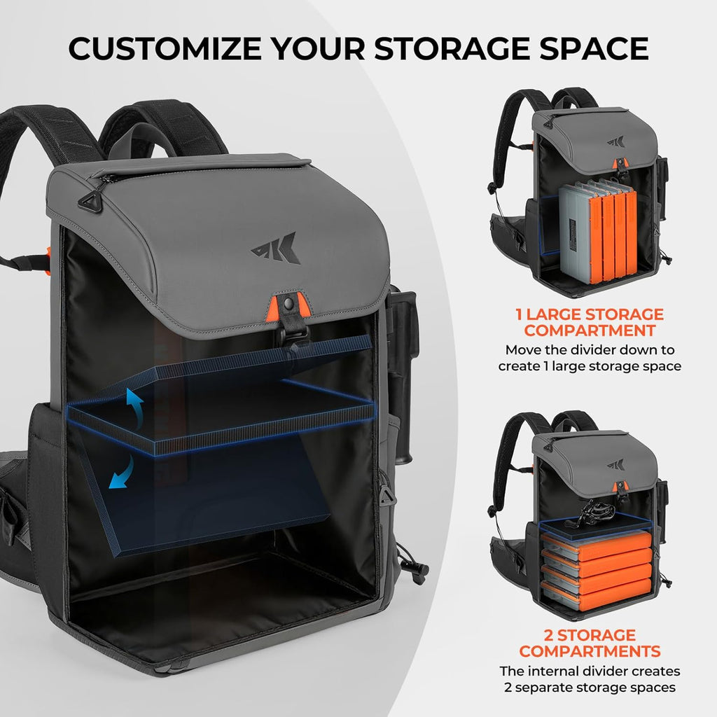 KastKing All Weather Waterproof Fishing Backpack & Waterproof Tackle Box