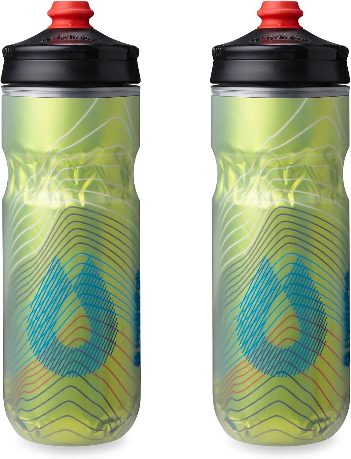 HydraPak Polar Surge Insulated Bike Water Bottle (20oz, Ascent Yellow)