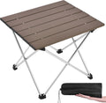 Grope Portable Camping Table,Aluminum Folding Beach Table (Coffee-S)