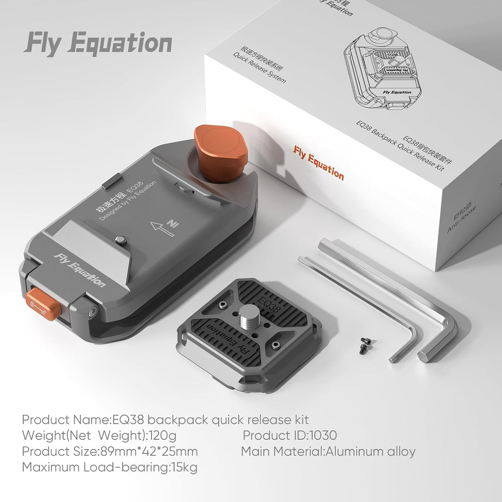 Camera Backpack Clip, Quick Release Kit for Backpack Anti-Loose and Anti-Deflection Suitable for Nomal Cameras and Heavy Cameras