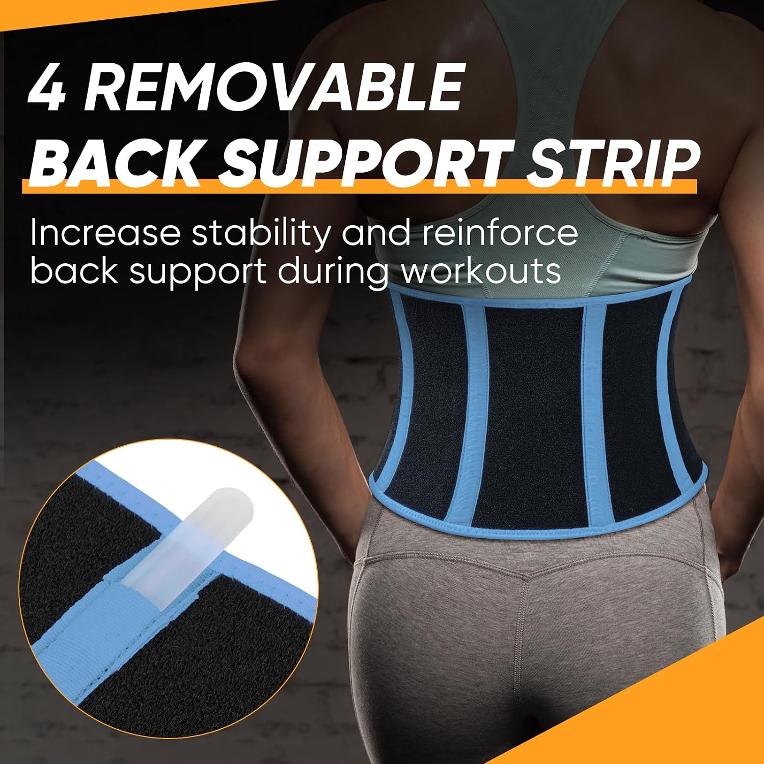 APEXUP Waist Trainer for Women Lower Belly Fat, Men Sweat Band, Stomach Wrap, Waist Trimmer with Removable Lumbar Support