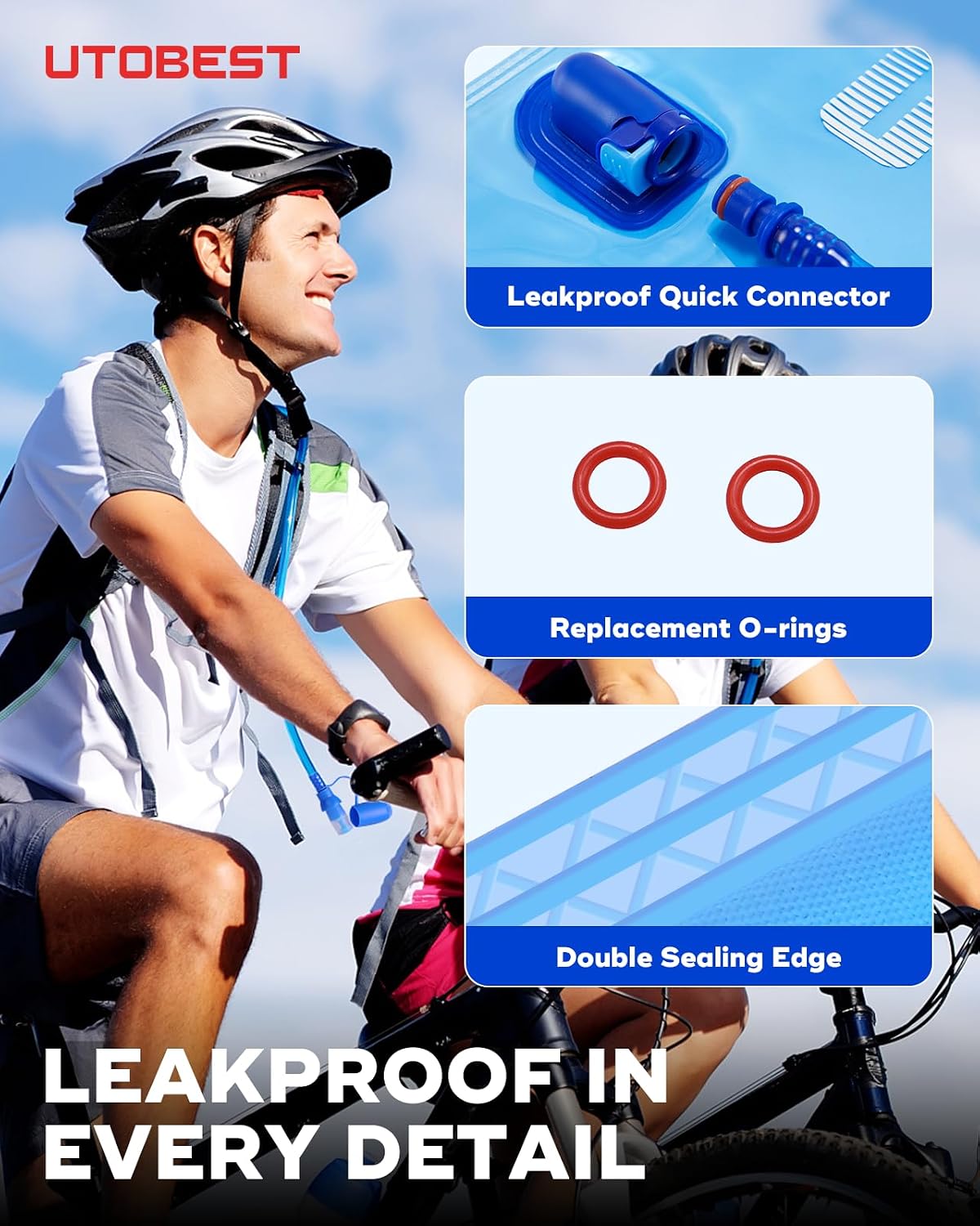 UTOBEST Hydration Bladder Water Bladder for Hiking Backpack UTR201