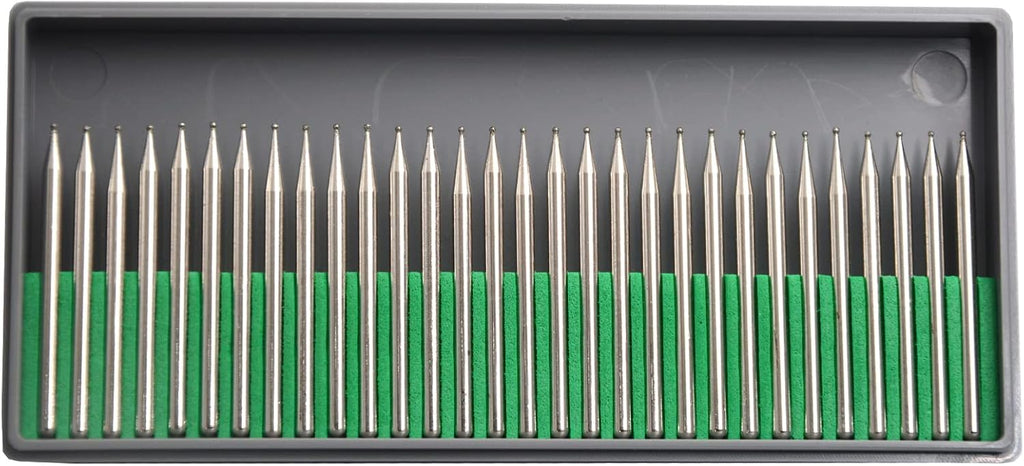 30Pcs 6mm Triangular Head,3mm Shaft,Diamond Stone Abrasive Burs Burr Grit Bits for Rotary Tool Grinding Head Jewelry Lapidary Woodworking (Triangular 6mm)