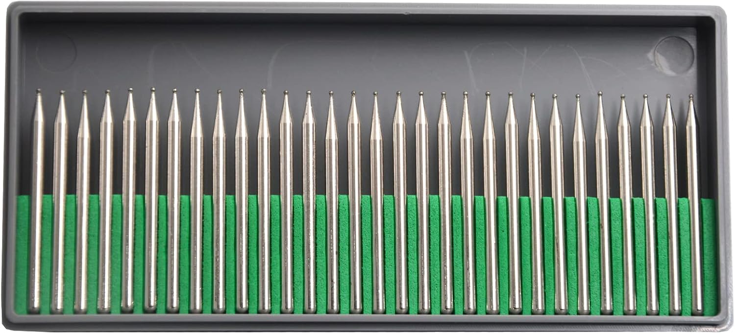 30Pcs 6mm Triangular Head,3mm Shaft,Diamond Stone Abrasive Burs Burr Grit Bits for Rotary Tool Grinding Head Jewelry Lapidary Woodworking (Triangular 6mm)