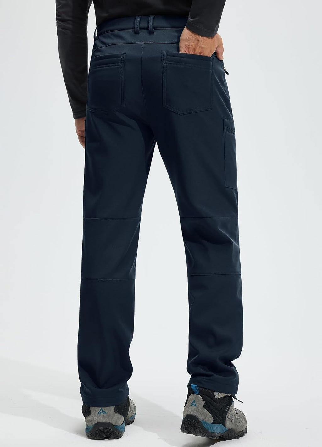 Libin Men's Fleece Lined Hiking Pants Snow Ski Water Resistant