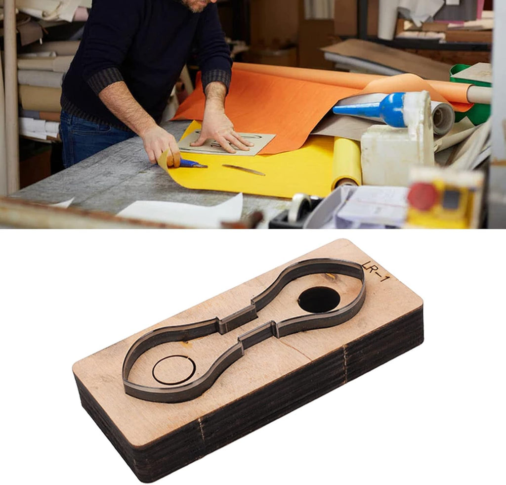 Hyuduo Leather Cutting Die, Alloy Steel Stamping Punching Cutter for DIY Leather Craft, Handmade Wallet Belt Making, Scrapbooking, High Density Metal Punch Mold for Craft Enthusiasts
