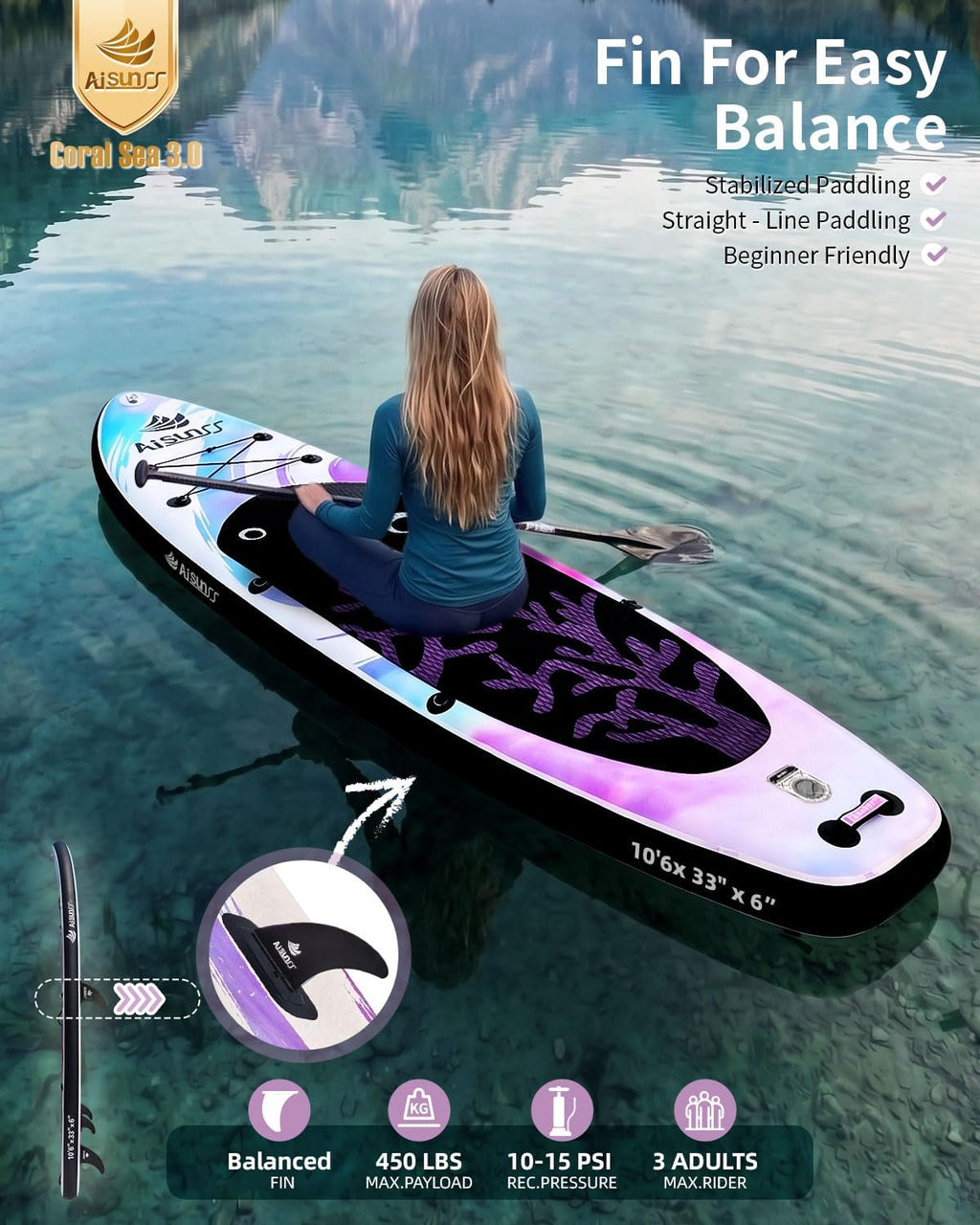 Inflatable Stand Up Paddle Board with SUP Board Accessories