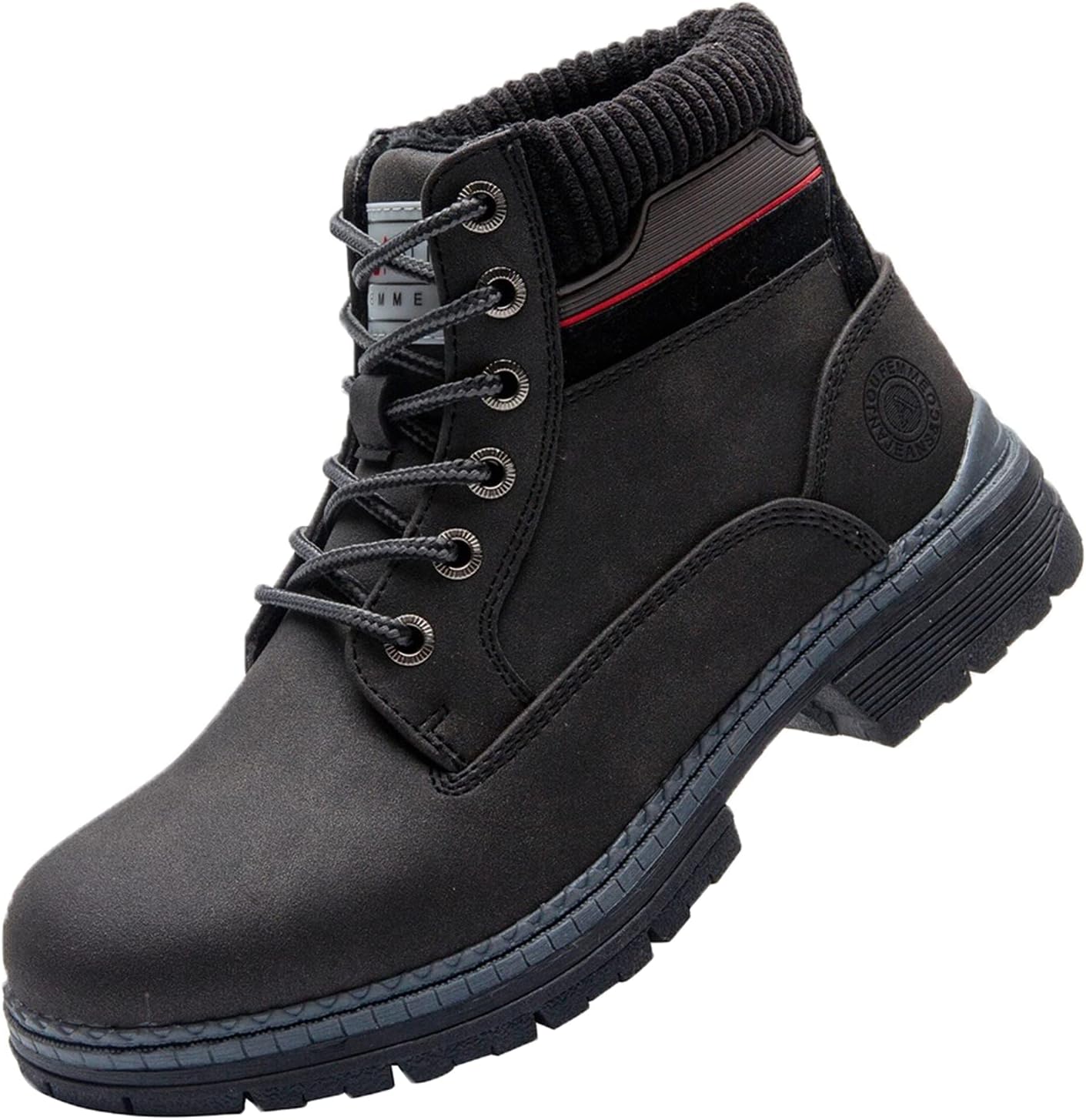 ANJOUFEMME Outdoor Hiking Boots for Women Waterproof - Womens Ankle Boots Lightweight Snow Winter Boots for Trekking Walking