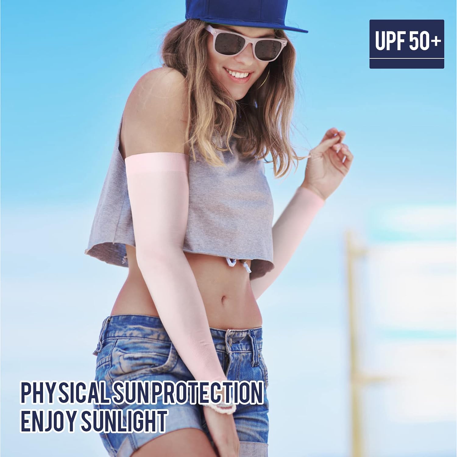 GOUNOD Arm Sleeves for Men Women, UPF 50+ Cooling Sun Protection Sleeves