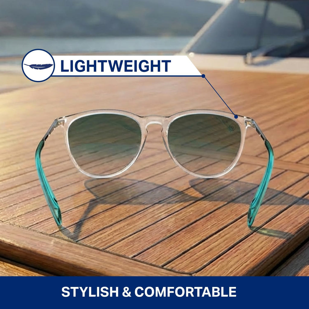 Blenders Eyewear North Park – Polarized Sunglasses – Classic Shape, Mixed Metal Frame – 100% UV Protection – For Men & Women