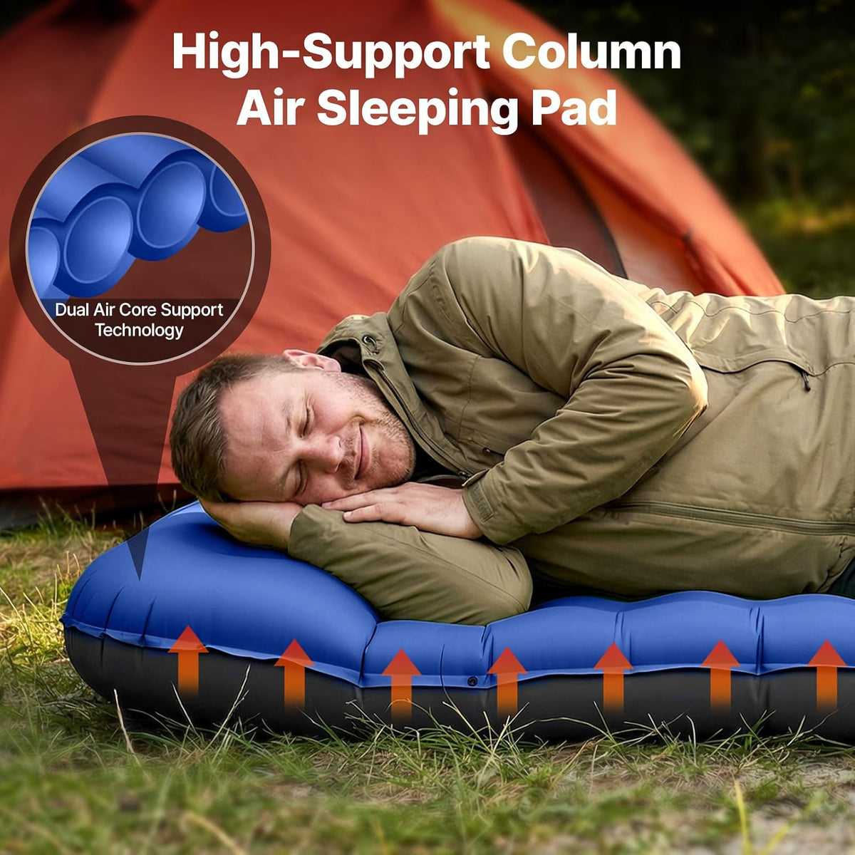 OGERY Sleeping Pad, Inflatable Camping Pad with 6" Extra-Thick