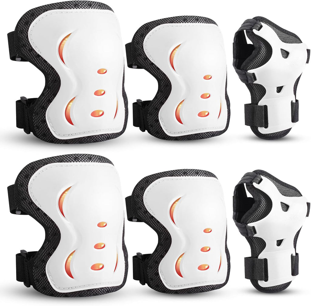 Kids Youth Adult Protective Gear Set Adjustable Knee Elbow Wrist Guards