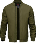 TBMPOY Men's Lightweight Jackets Casual Dress Golf Bomber Windbreaker Fall