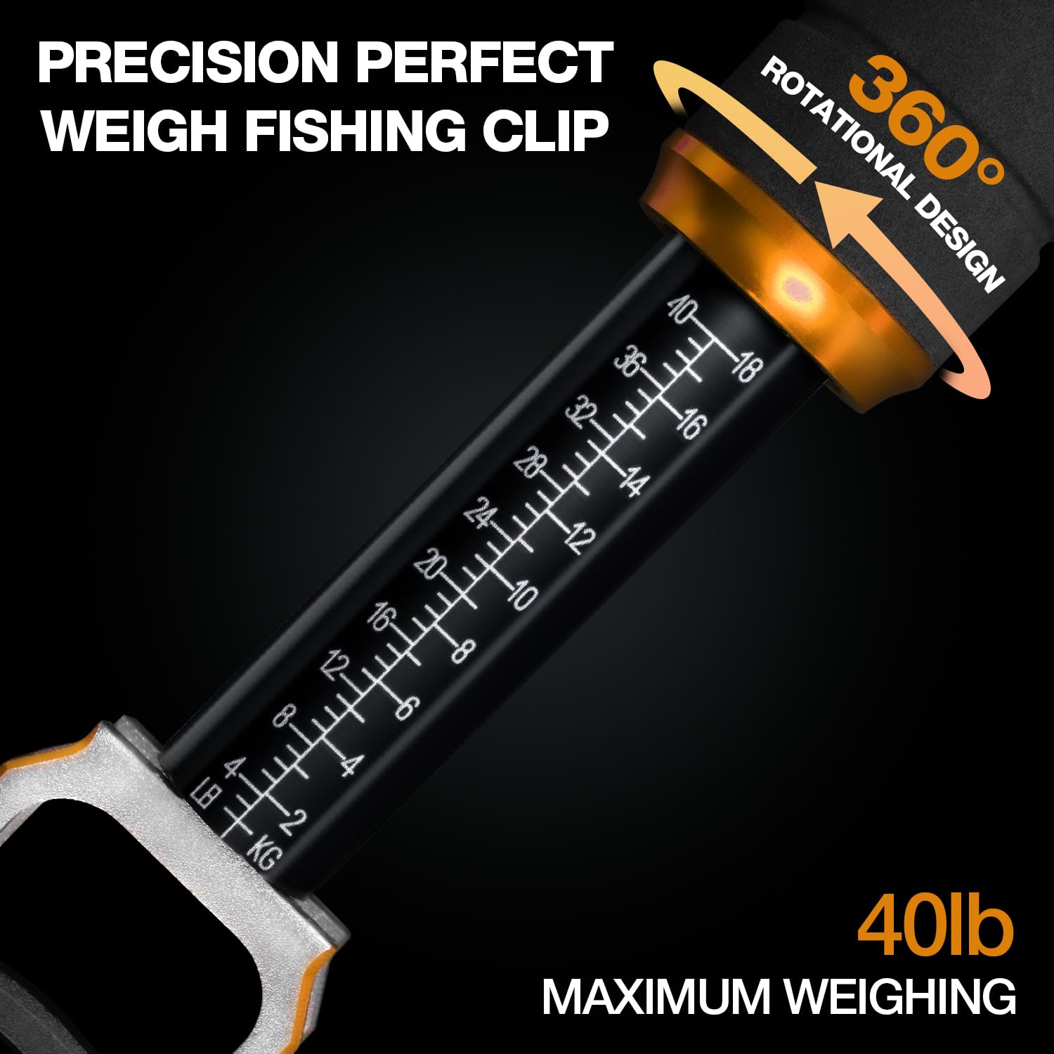 Ghosthorn Fish Lip Gripper with Scale 40lb Aluminum Alloy Fishing Grabber