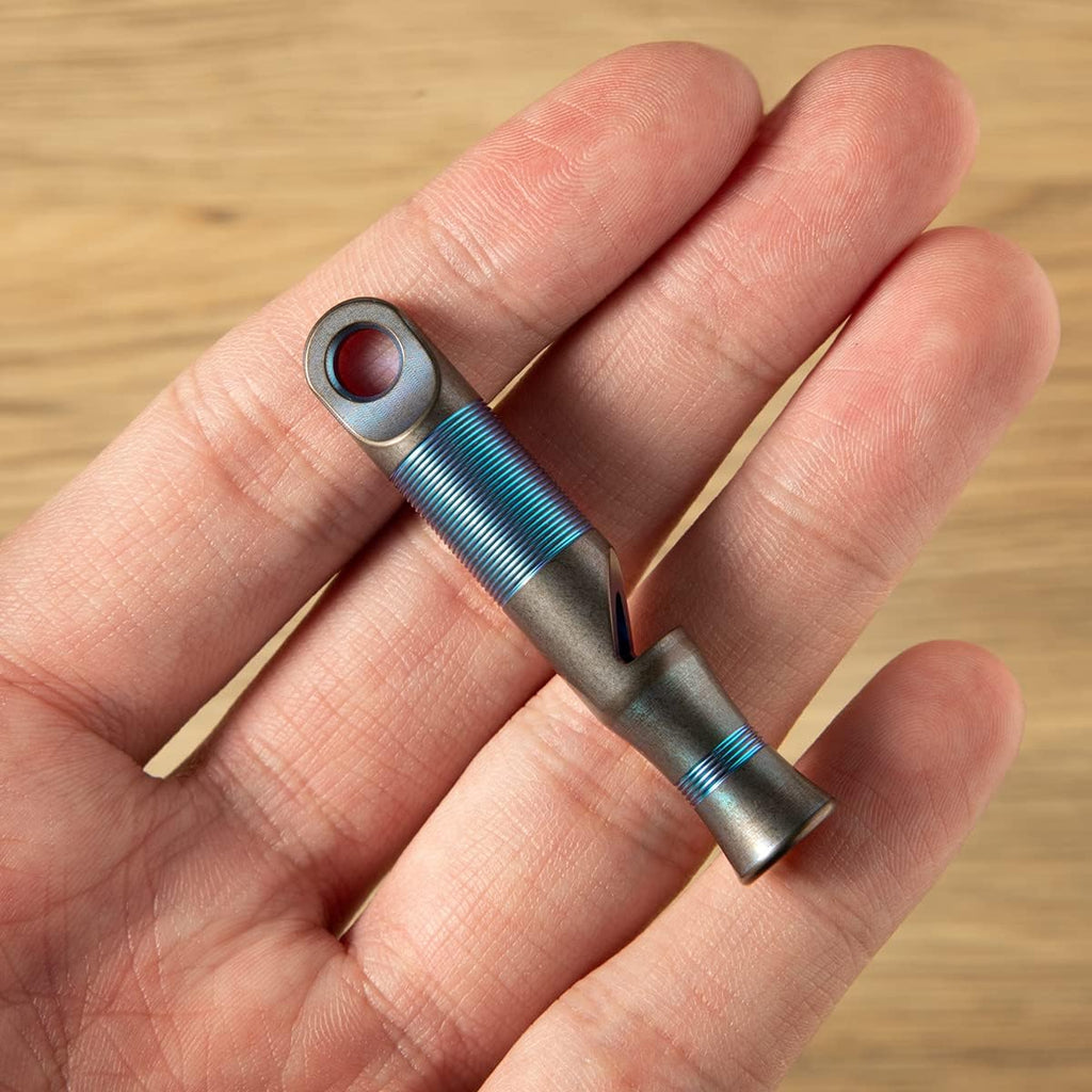 WeKnife Titanium Emergency Whistle Survival Loud, with Paracord