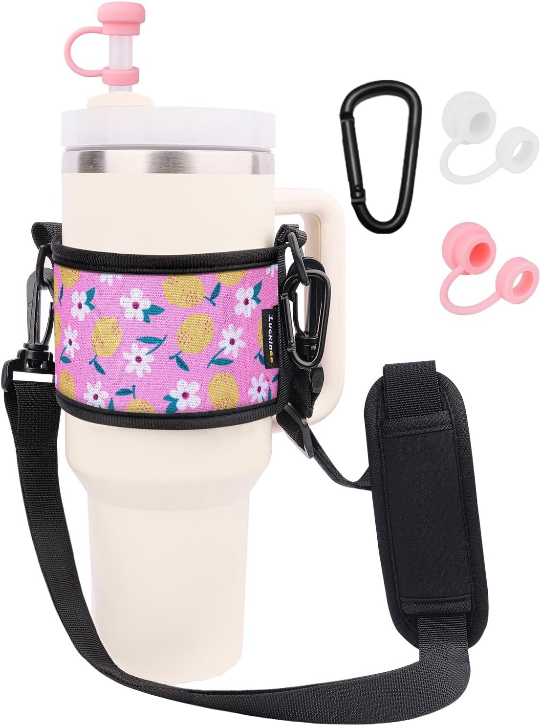 LUCKINEE Tumbler Holder with Strap Water Bottle Holder with Strap Handle